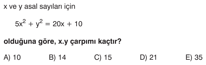 Asal Sayılar ve Faktöriyel sorusu 1