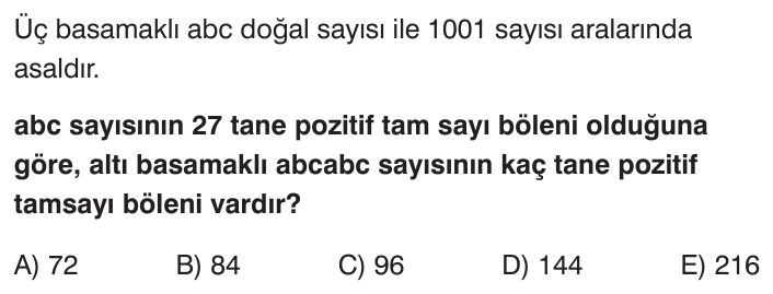 Asal Çarpanlara Ayırma sorusu 2
