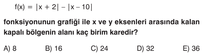 Mutlak Değer sorusu 2