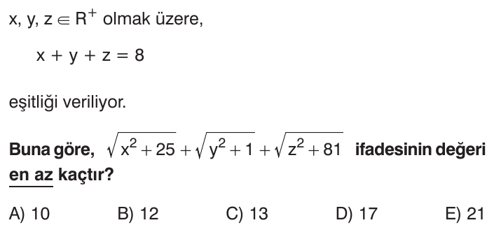 Köklü İfadeler sorusu 2