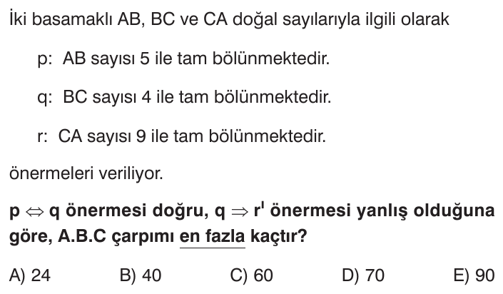Mantık sorusu 2