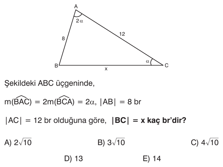 Açıortay sorusu 2