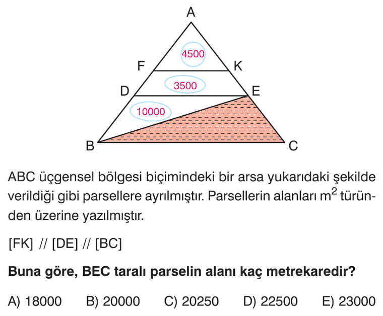 Üçgende Alan sorusu 3