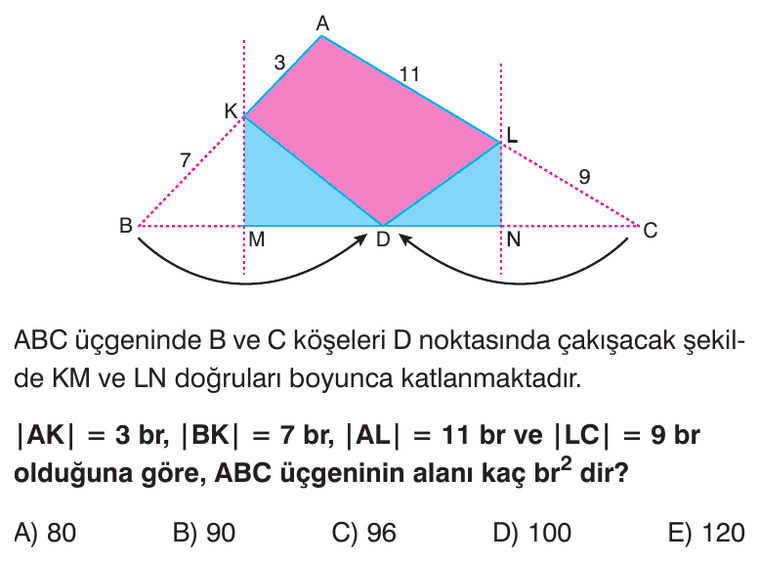 Üçgende Alan sorusu 5